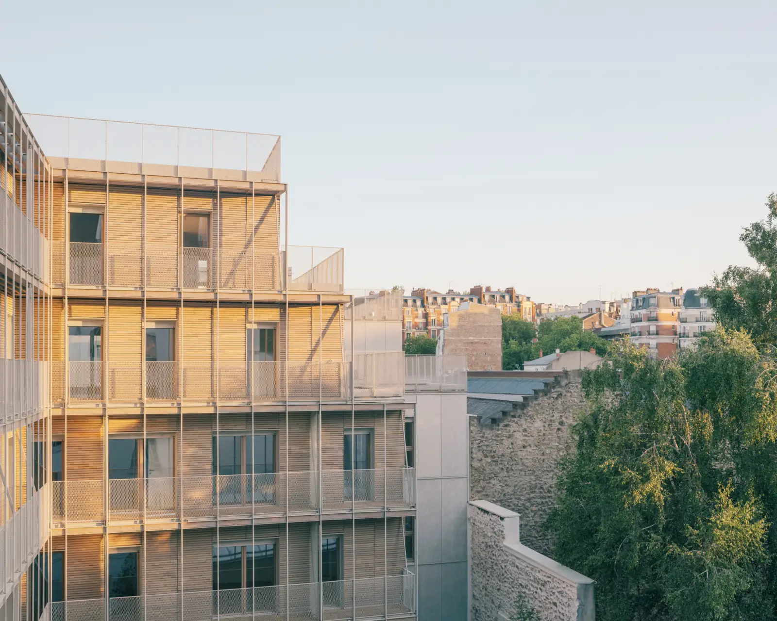 50 logements en structure bois à Paris XXe