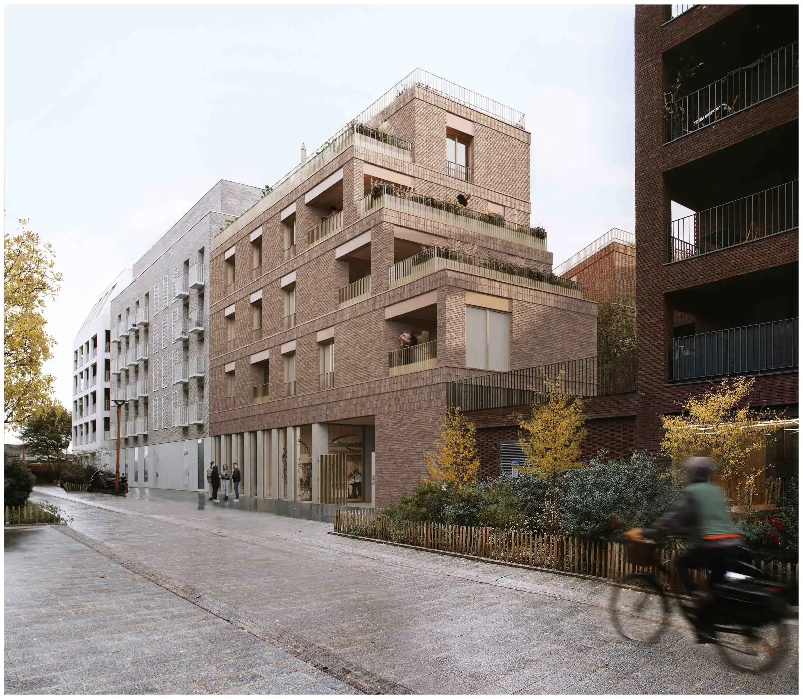 9 logements, locaux partagés et d'activités à Pantin