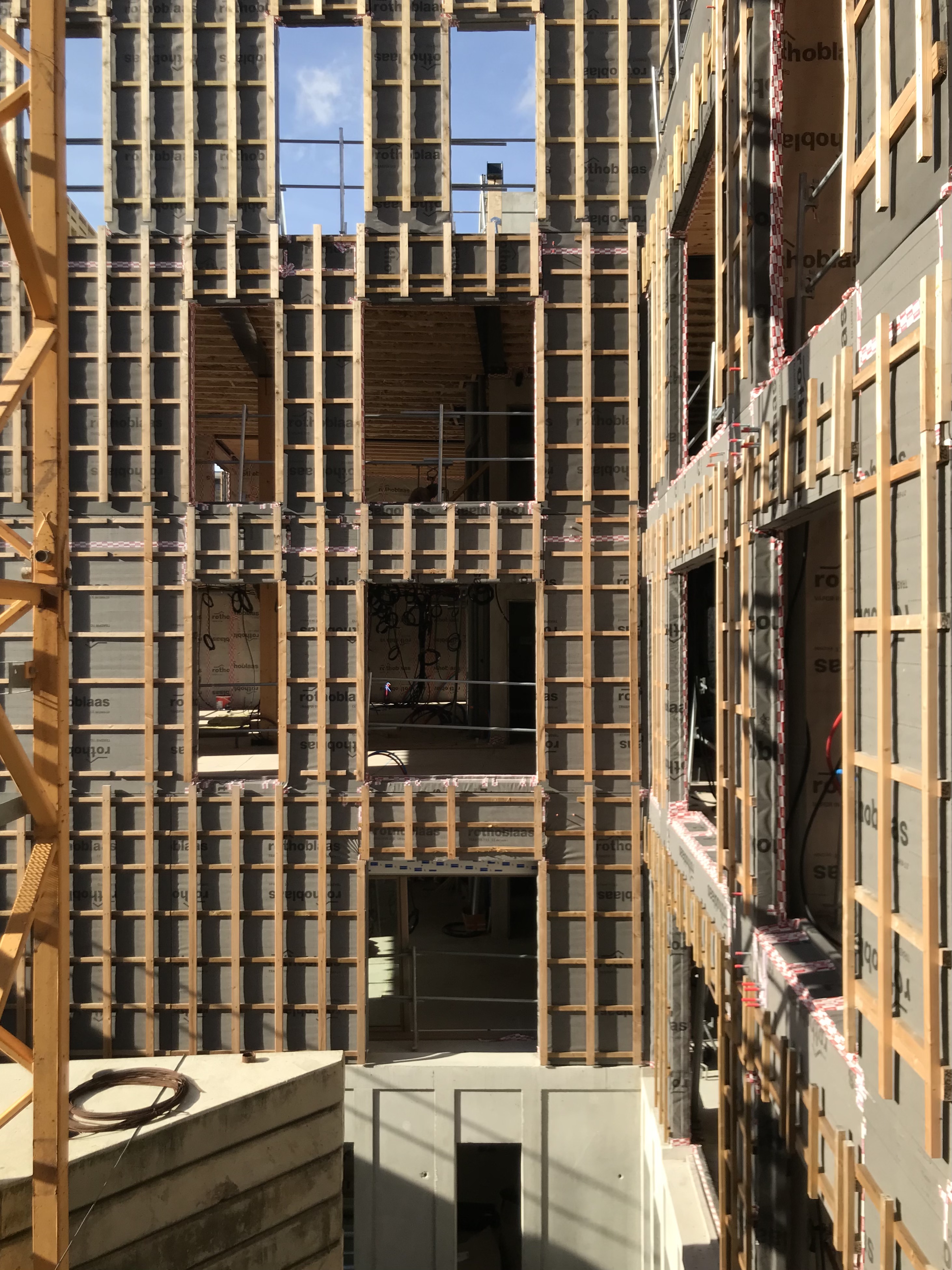 50 logements en structure bois à Paris XXe | en chantier - Chantier en cours
