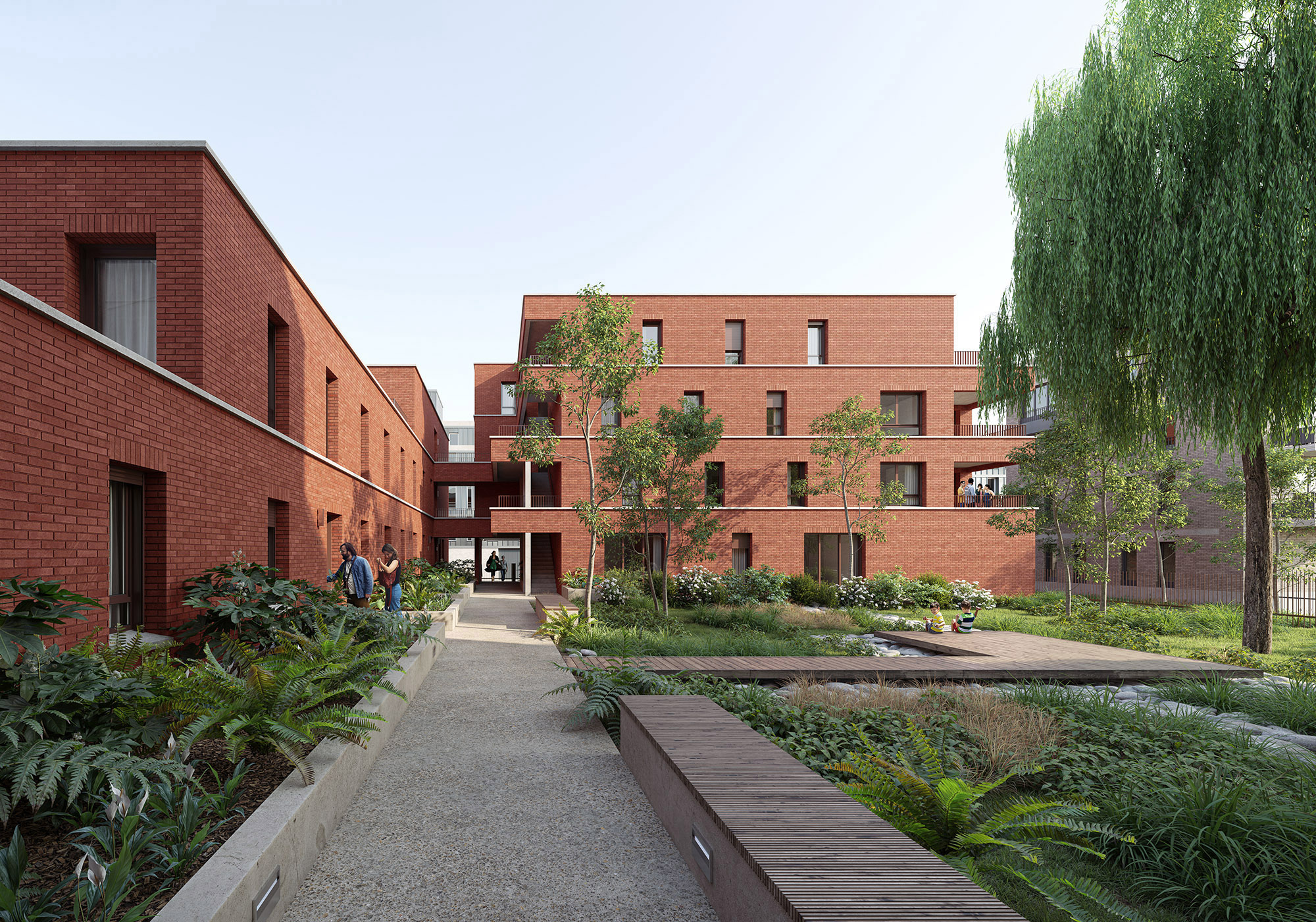 53 logements à Amiens | en chantier - Supervue perspectiviste